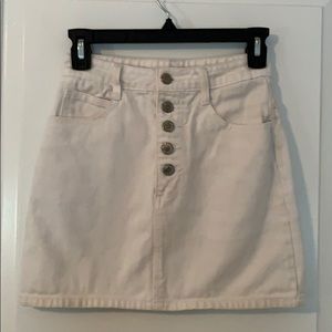 Denim mini skirt
